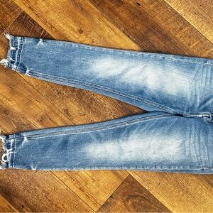 Stylish Distressed Blue Jeans